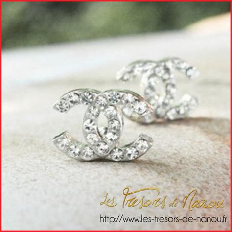 boucles d'oreilles chanel pas cher